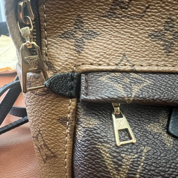 Authentic Louis Vuitton Reverse Monogram Palm Springs Mini Backpack - Picture 8 of 13